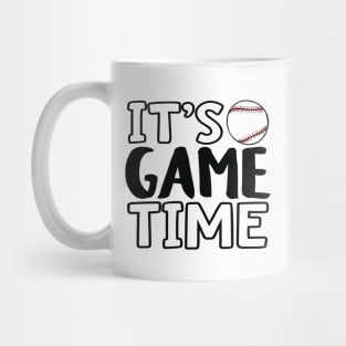 "It's Game Time", Baseball White Mug